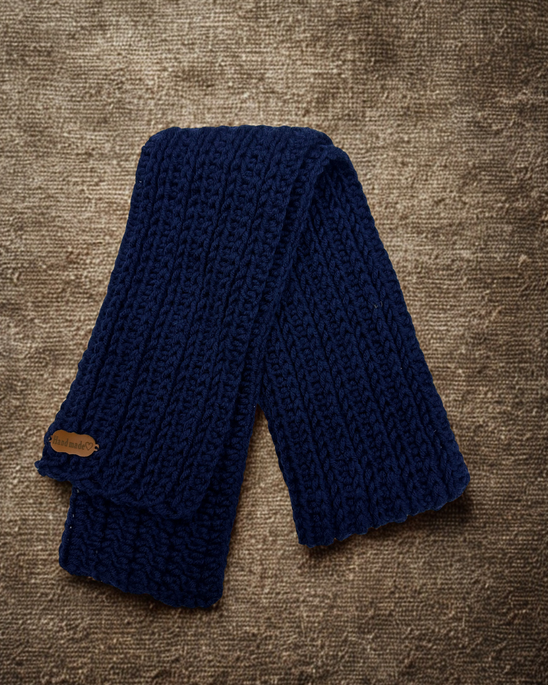 Handmade Scarf – Navy Blue