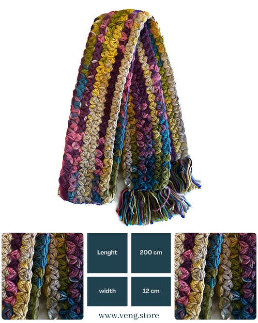 Colorful Hand Made Scarf