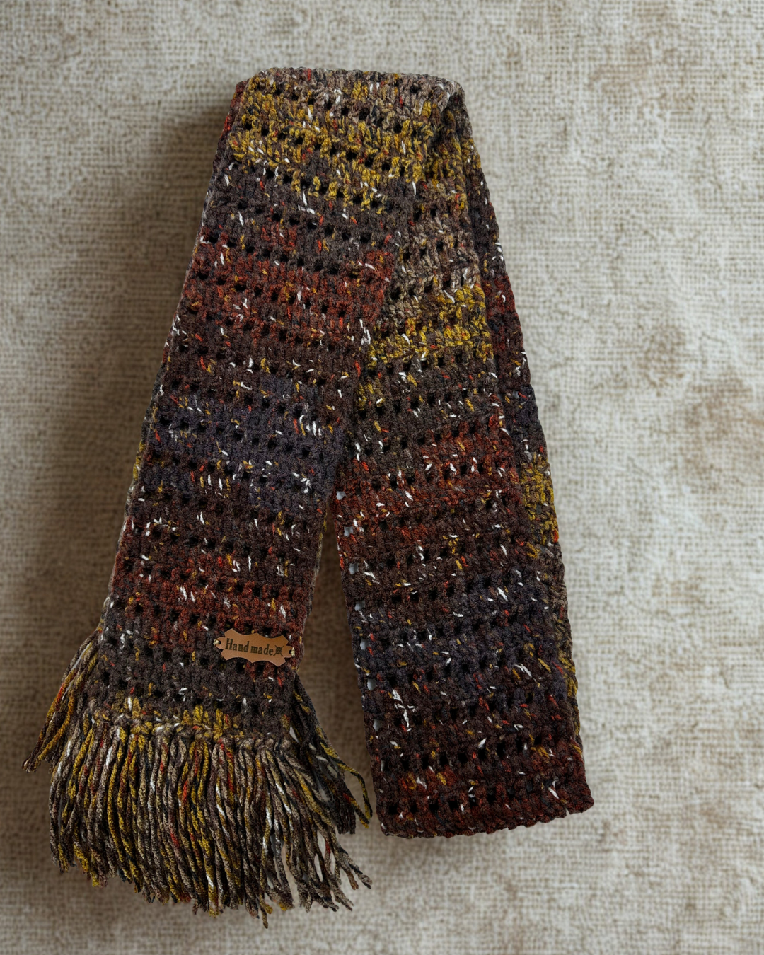 Brown Hand Made Scarf