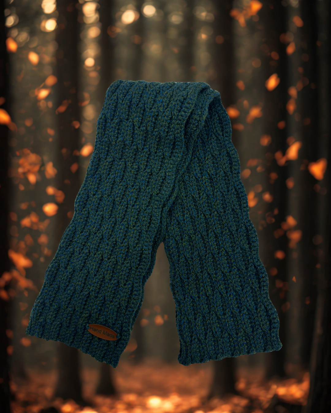 Handmade Scarf – Forest Green