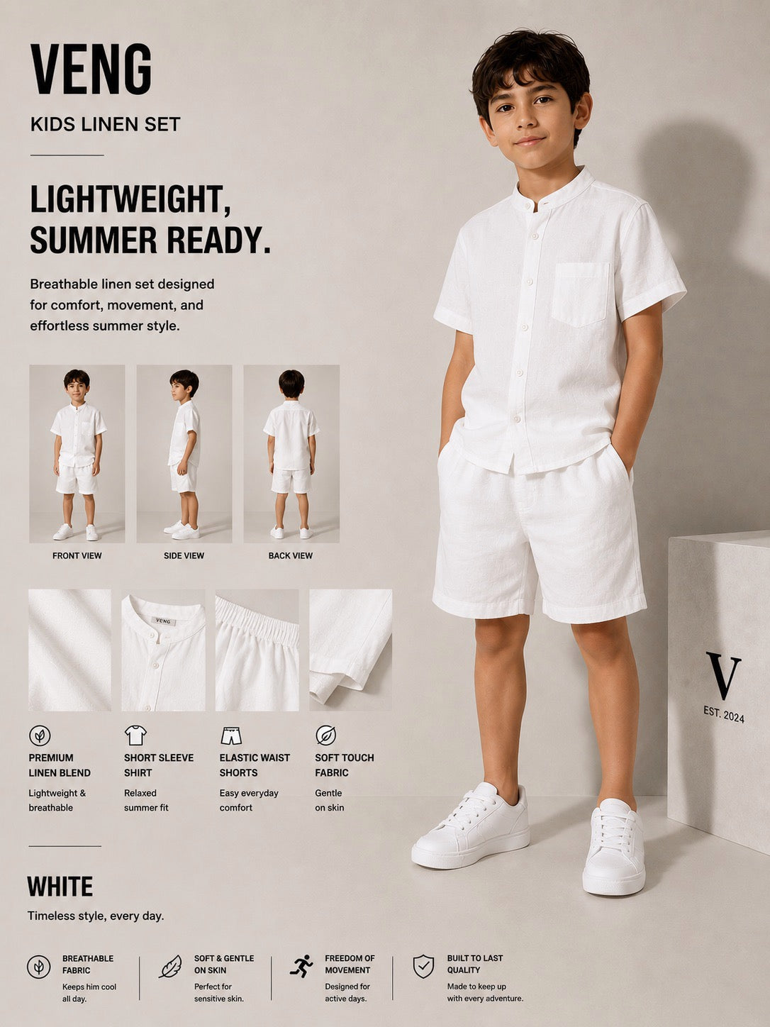 Kids Linen Set