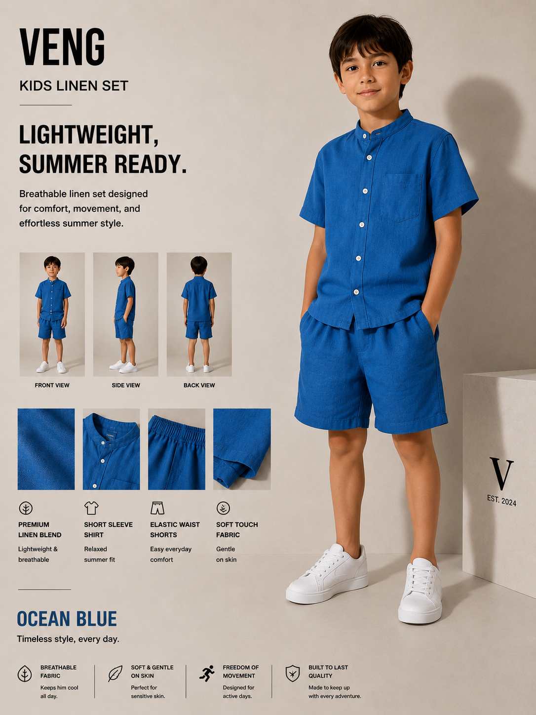 Kids Linen Set