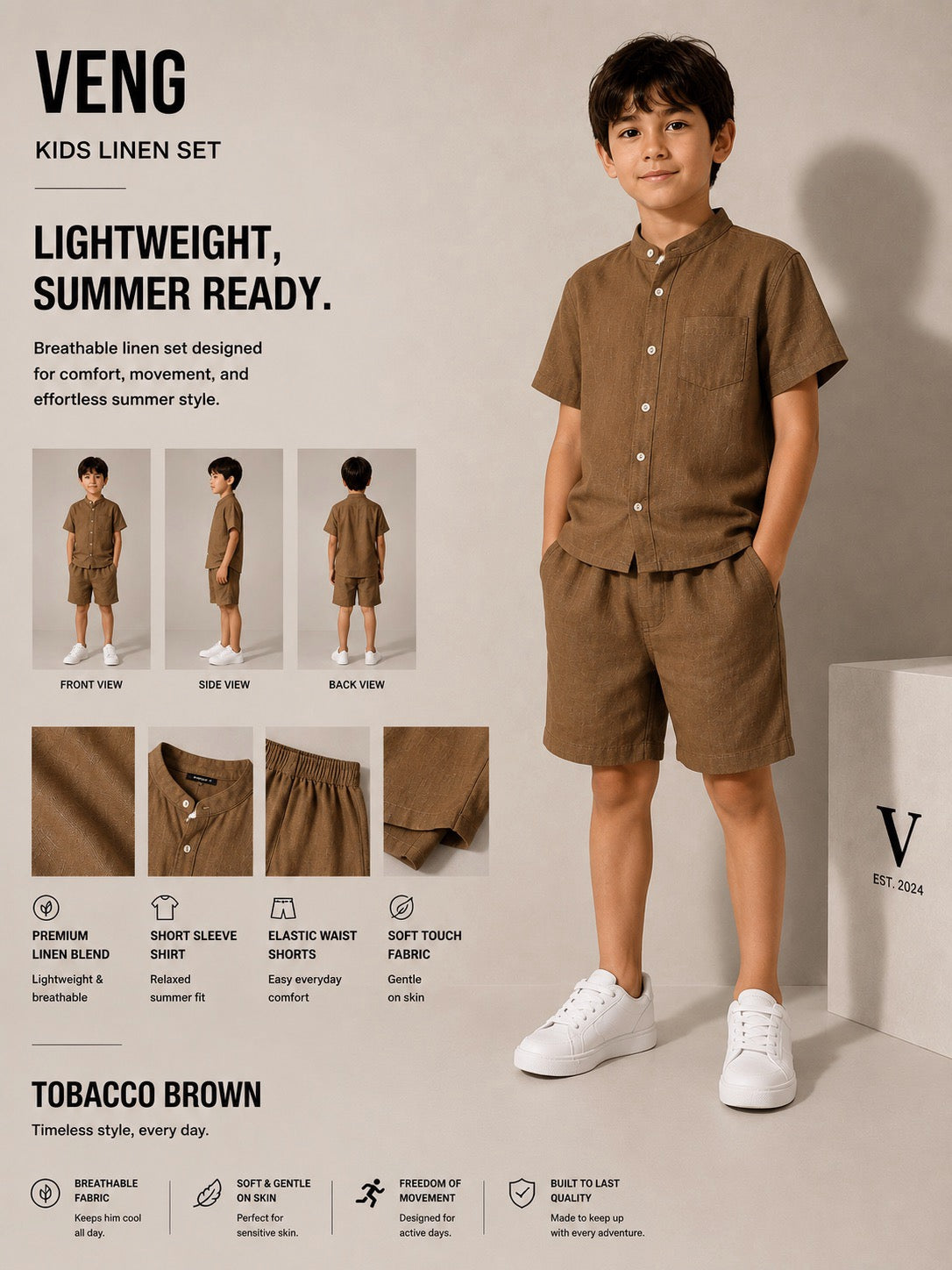 Kids Linen Set